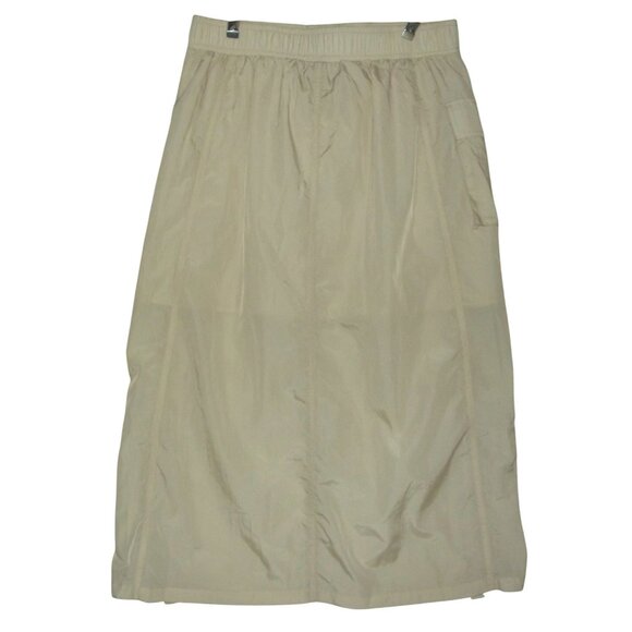 No Comment Skirt Junior Size Large Beige Cargo Midi toggle drawstring nylon - Picture 10 of 14